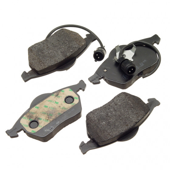 Brake Pad Set (Front, Round Sensors, D555B, OEM) - 4A0698151C