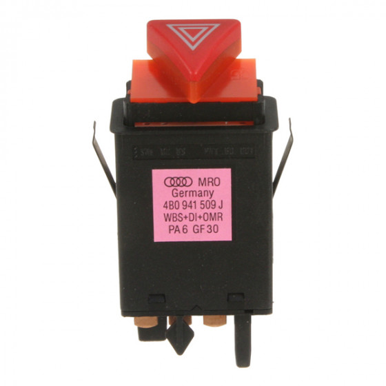 Hazard Flasher Switch (A6 C5, Early, 7-Pin) - 4B0941509JB98