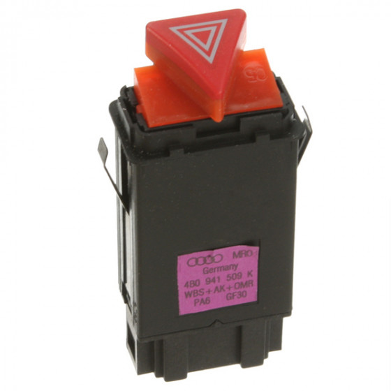 Hazard Flasher Switch (A6 S6 RS6 allroad C5, 10-Pin, Genuine) - 4B0941509KB98
