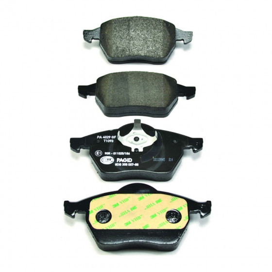 Brake Pad Set (Front, w/o Sensor, D555, OEM) - 8D0698151C