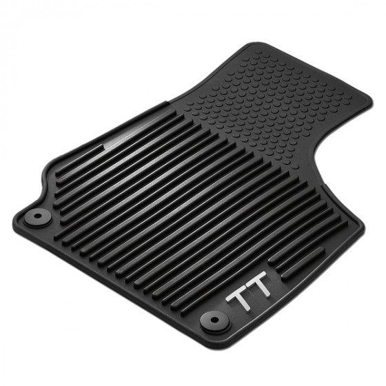 Premium Rubber Floor Mats (TT Mk2, Black, Front) - 8J1061520041