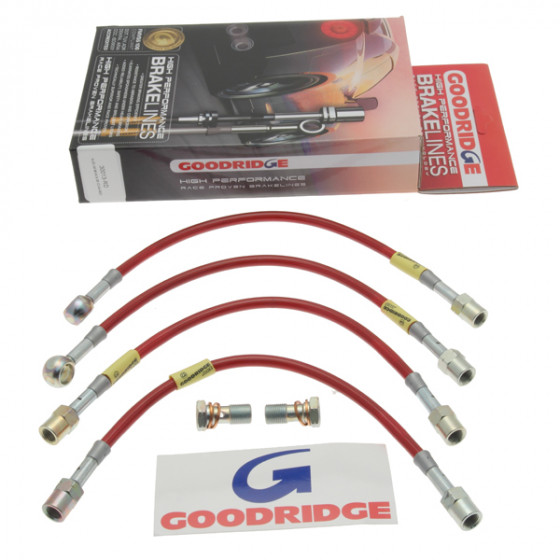 Goodridge Stainless Steel Brake Line Kit (A6 S6 C5) - 30013-RD
