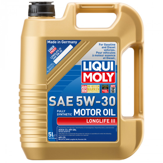 Liqui Moly Longlife III 5W30 Engine Oil (5 Liter) - LM20222