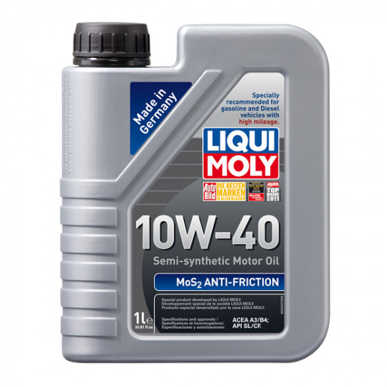 Liqui Moly MoS2 Anti-Friction 10W40 Engine Oil (1 Liter)