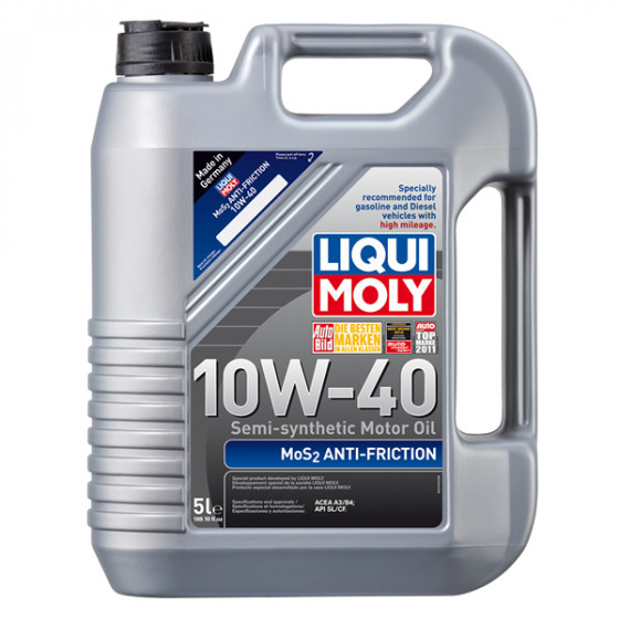 Liqui Moly MoS2 Anti-Friction 10W40 Engine Oil (5 Liter)