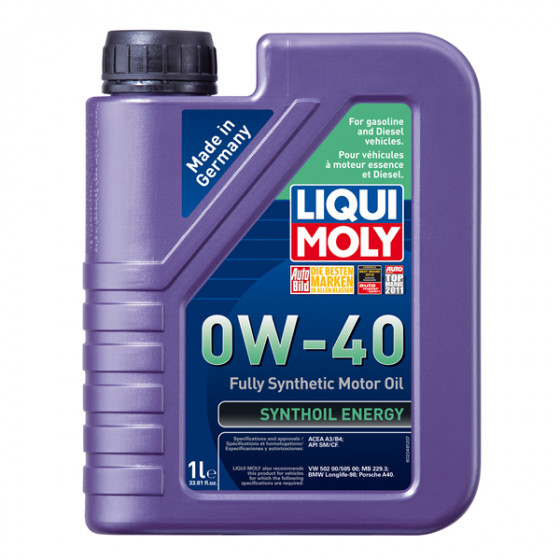 Liqui Moly Synthoil Energy 0W40 Engine Oil (1 Liter)