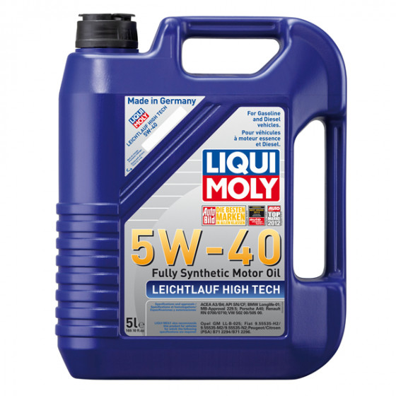 Liqui Moly Leichtlauf High Tech 5W40 Engine Oil (5 Liter)