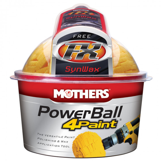 Mothers PowerBall 4Paint Polishing Tool & 4 oz FX SynWax - 05147