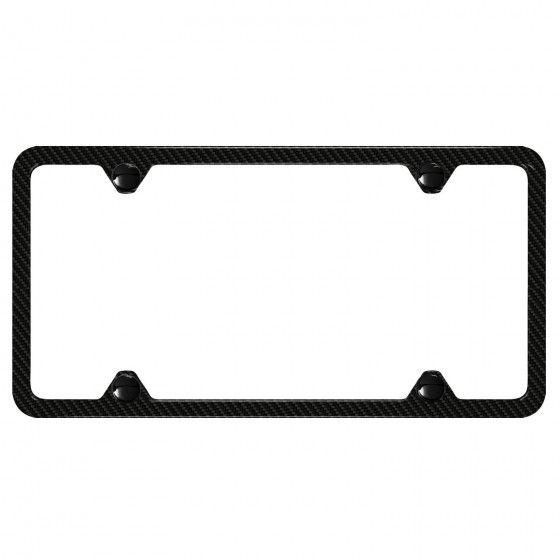 Slimline License Plate Frame (Carbon Fiber) - ZAW071801A