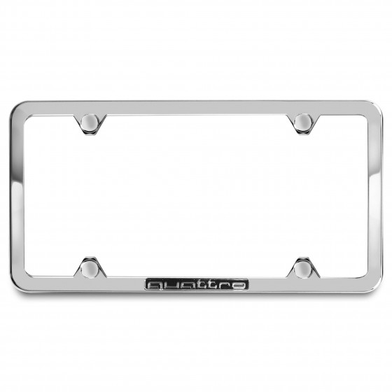 Slimline License Plate Frame (quattro, Polished) - ZAW071801JZ10