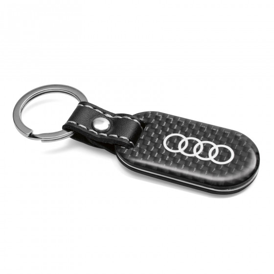 Key Chain (Audi Rings, Carbon Fiber) - ZAW087610