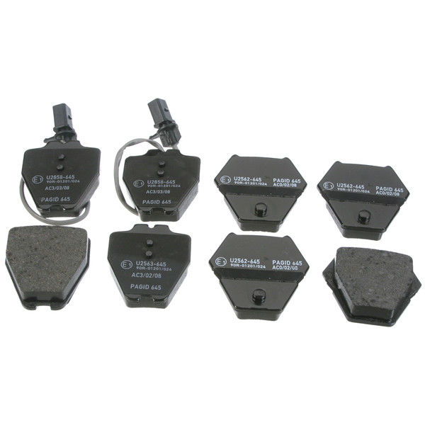 Brake Pad Set (Front, Oval Sensors, D912A, OEM)