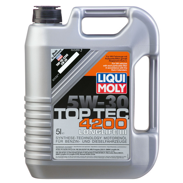 Ansøgning nærme sig retfærdig Liqui Moly Top Tec 4200 5W30 Engine Oil (5 Liter) G0521951L by Liqui Moly |  Europa Parts