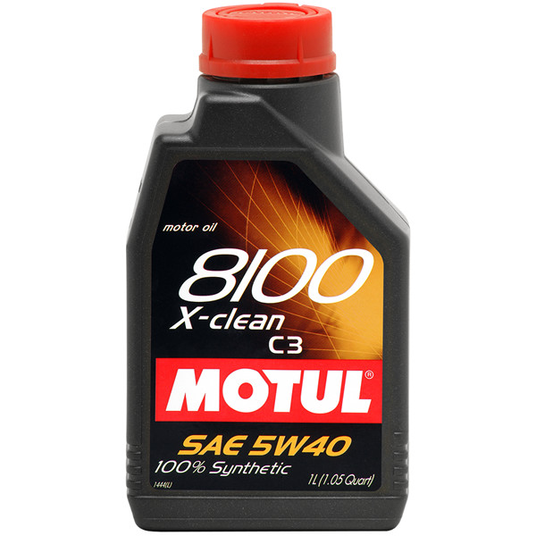 Motul 8100 X-clean 5W40 C3 Engine Oil (1 Liter) 102050 by Motul