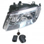 Headlight Assembly (Jetta Mk4, No Fog, Clear Turn, Left) - 1J5941017AJ