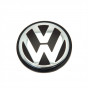 Center Cap (VW, Black/Chrome, 56mm) - 3B7601171XRW