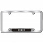 License Plate Frame (Audi Rings, Brushed) - ZAW071801HXZ2